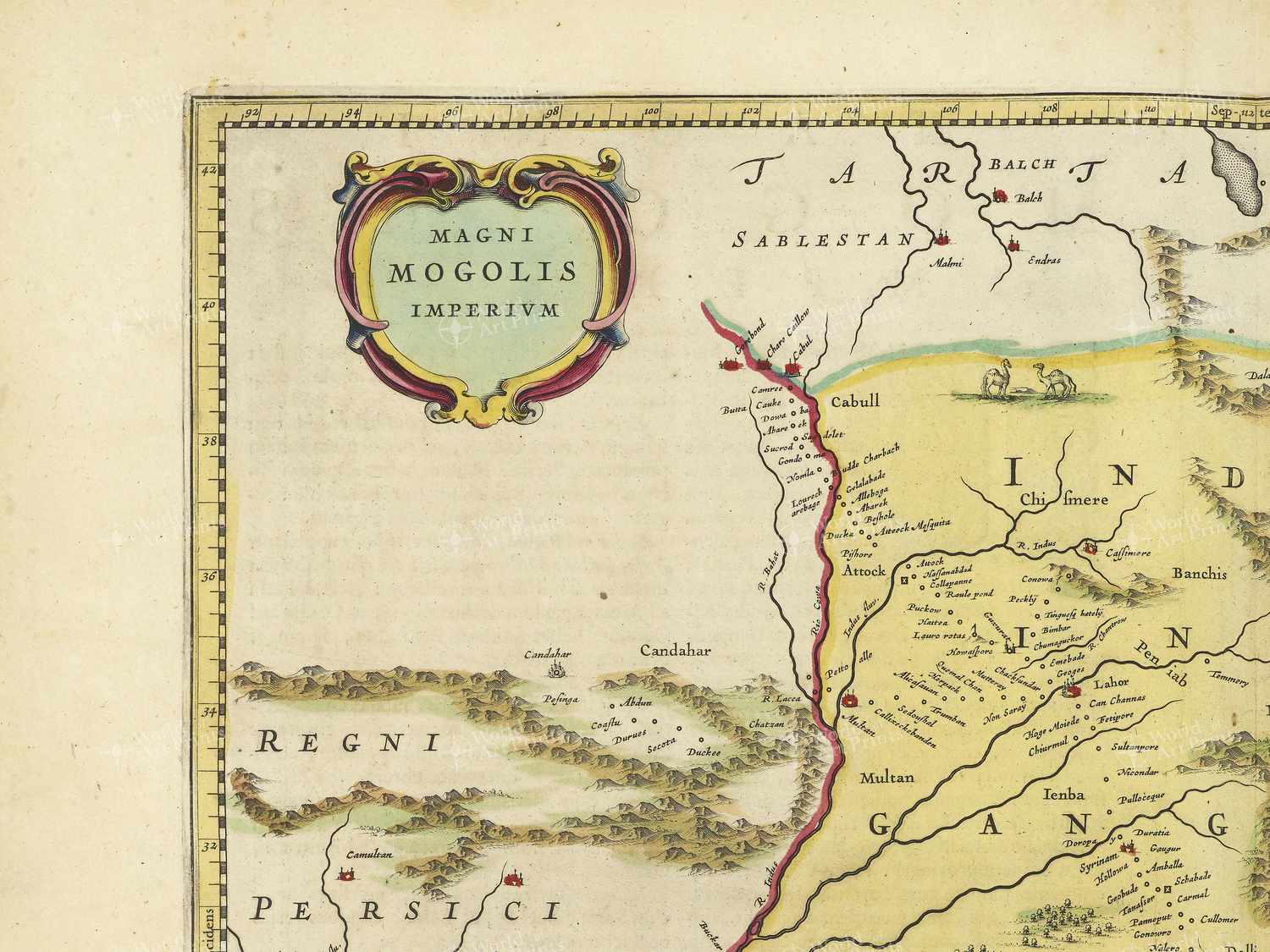 Map top left quadrant