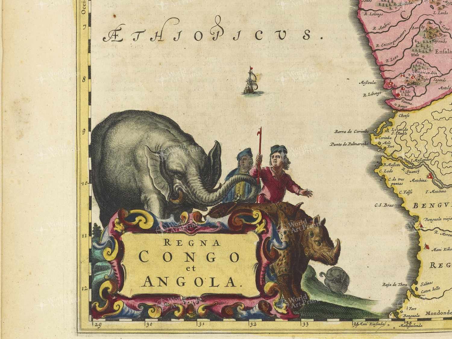 Map bottom left quadrant