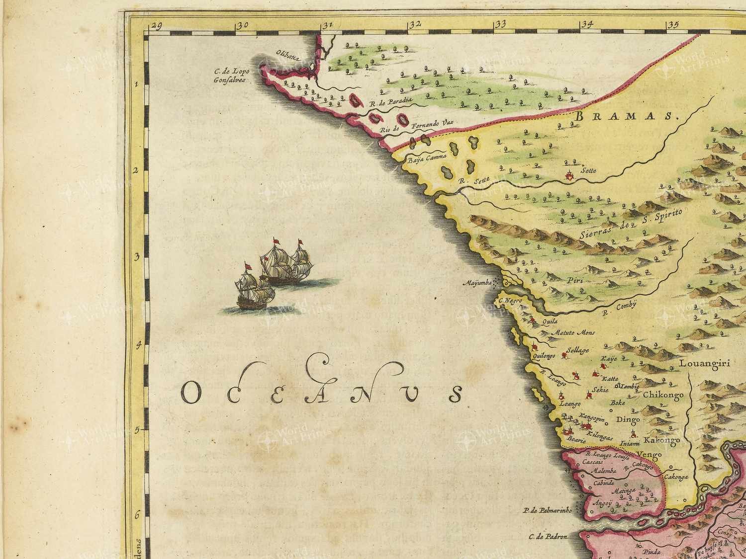 Map top left quadrant