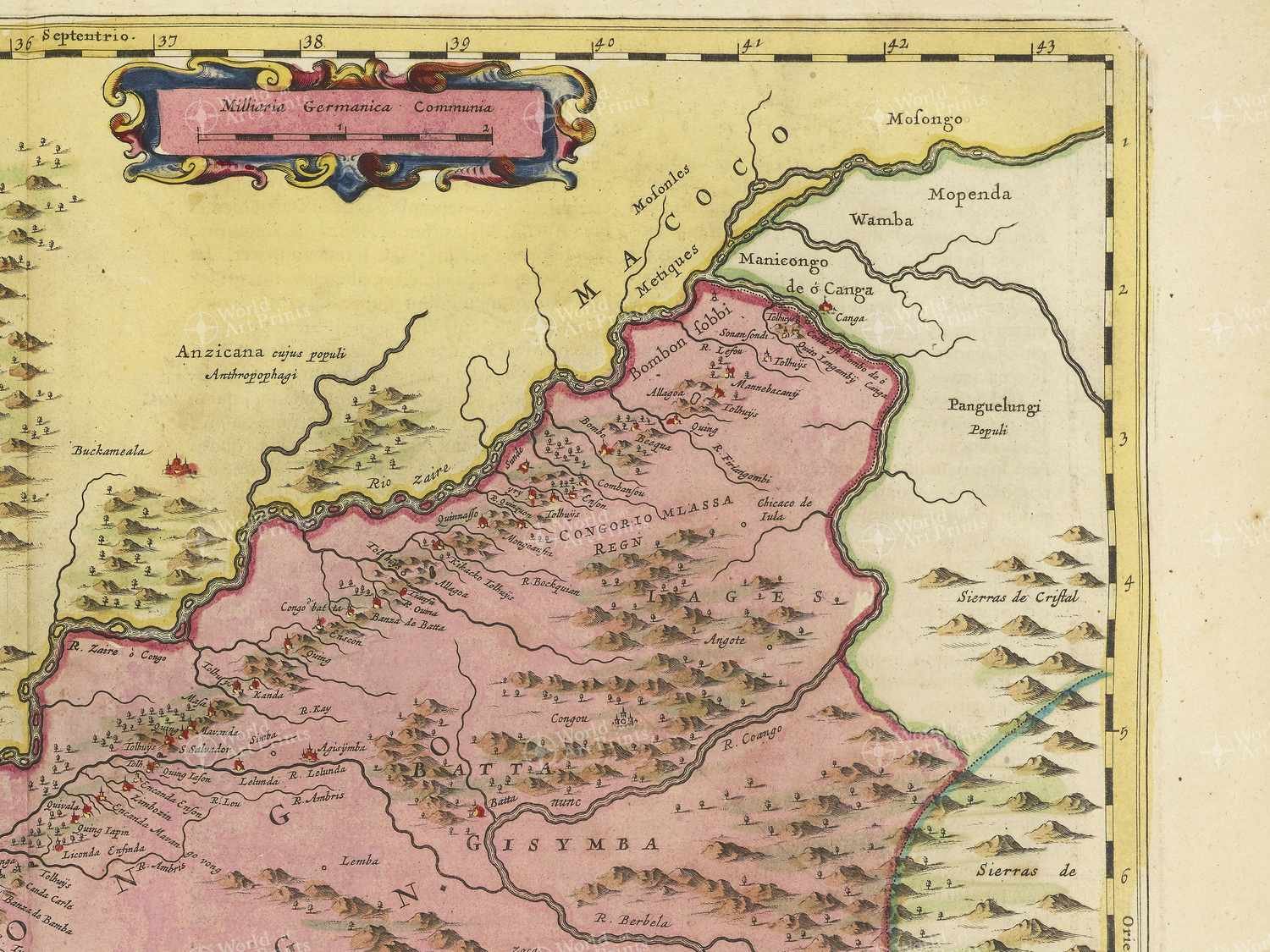 Map top right quadrant