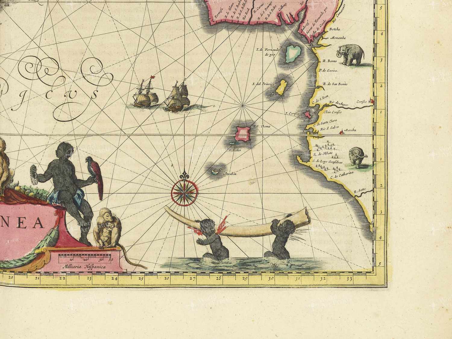 Map bottom right quadrant