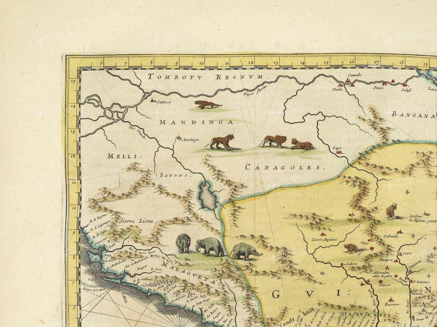 Map top left quadrant