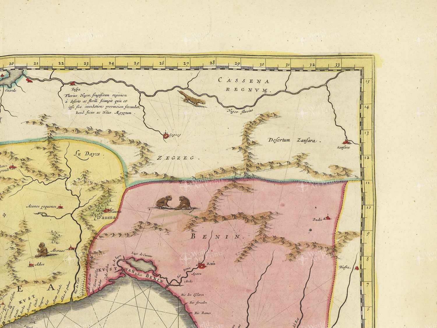 Map top right quadrant