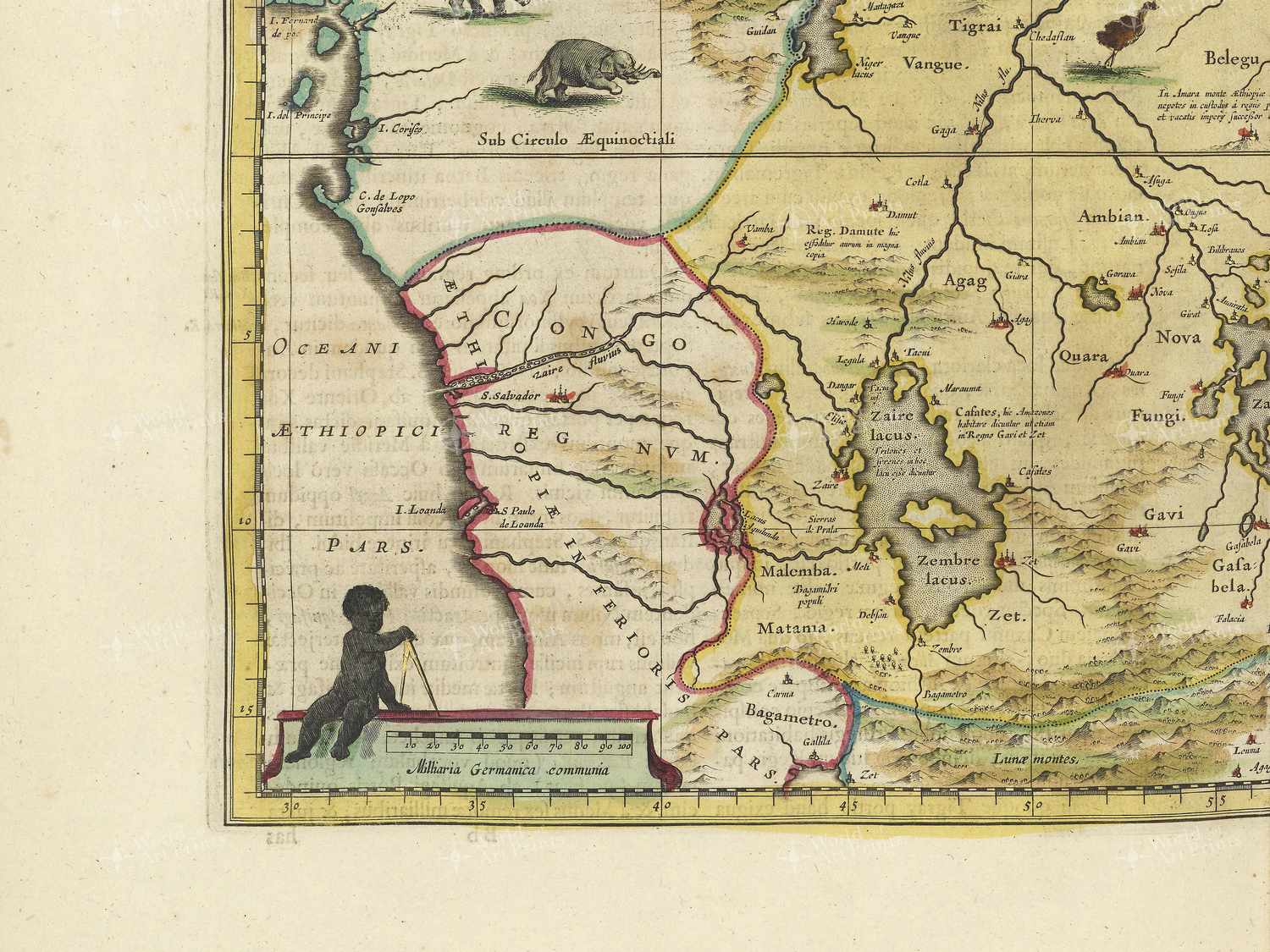 Map bottom left quadrant