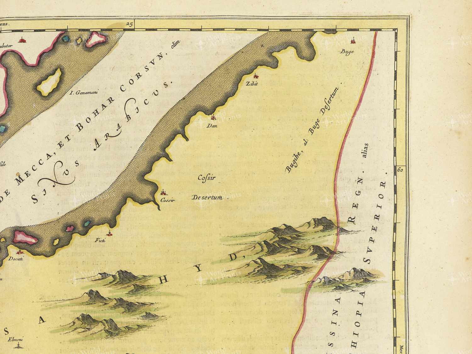 Map top right quadrant