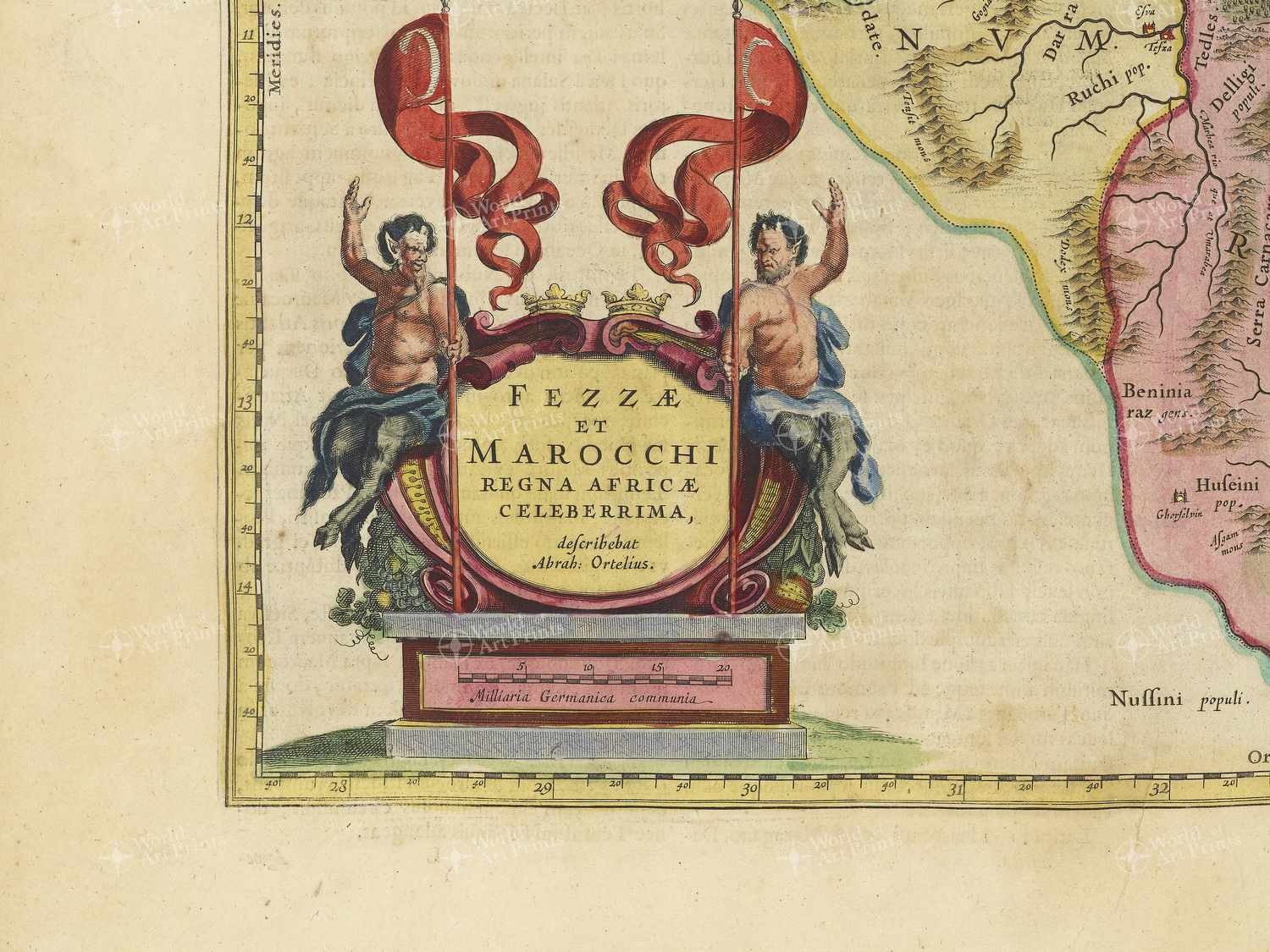 Map bottom left quadrant