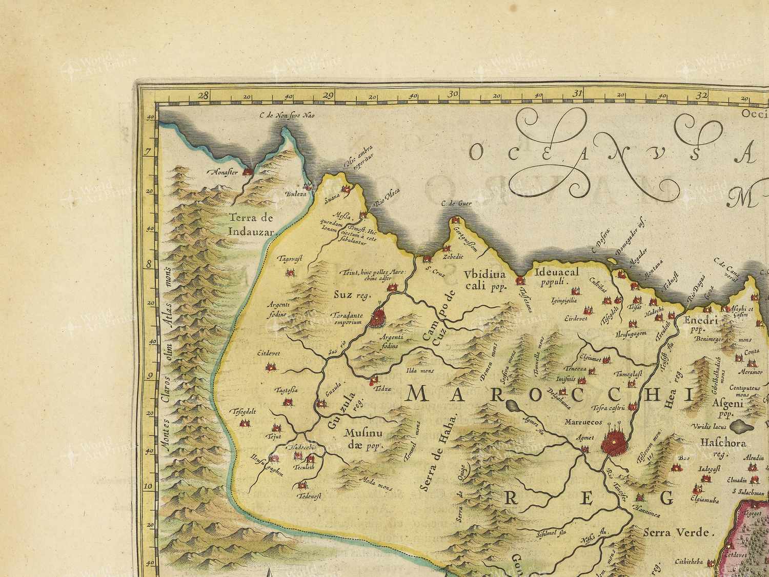 Map top left quadrant