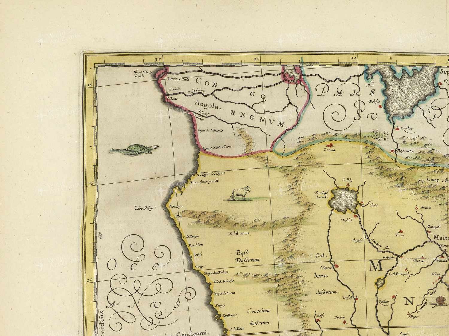 Map top left quadrant