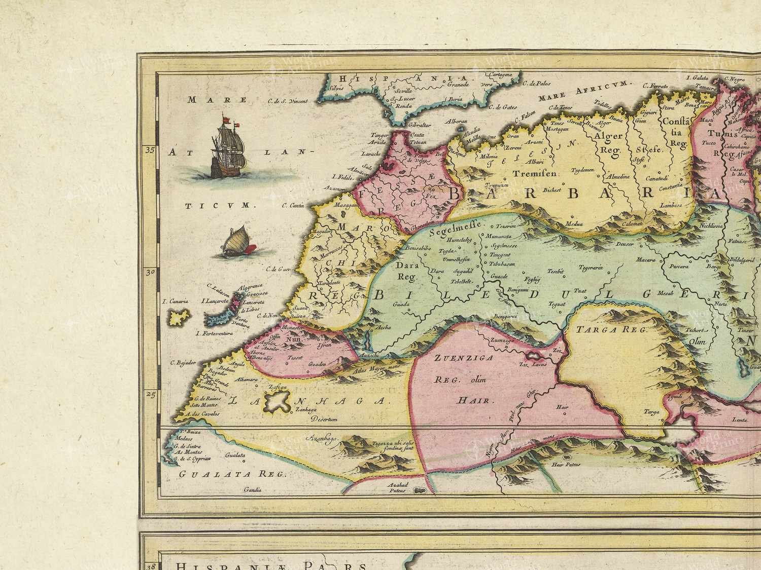 Map top left quadrant