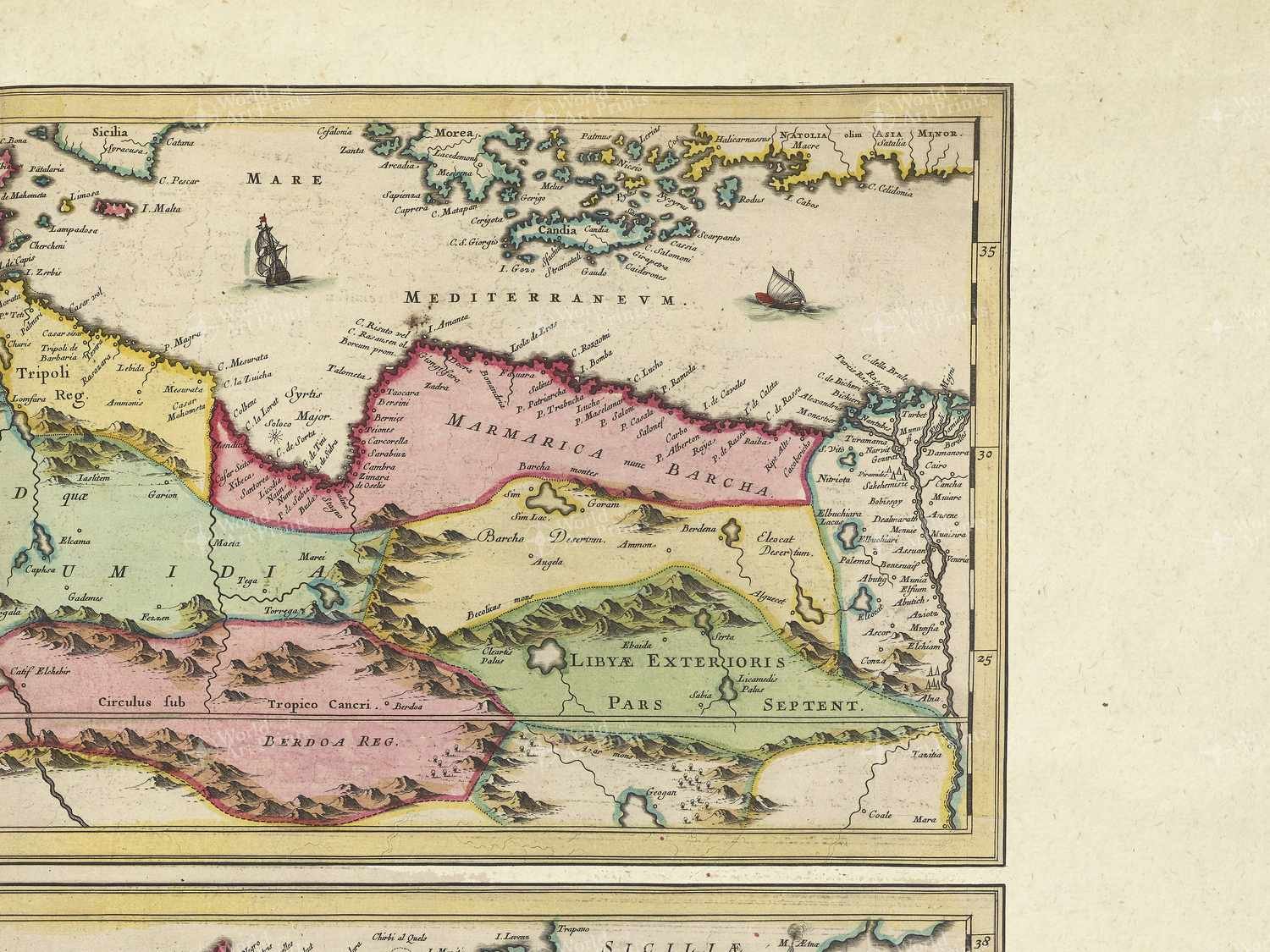 Map top right quadrant