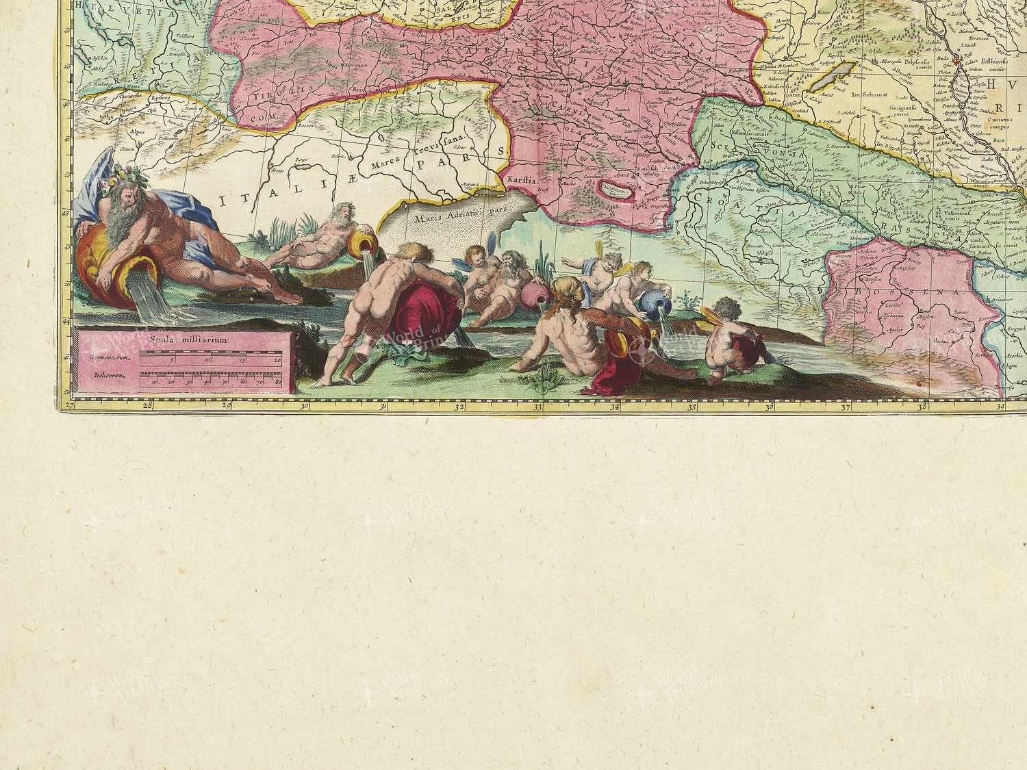 Map bottom left quadrant