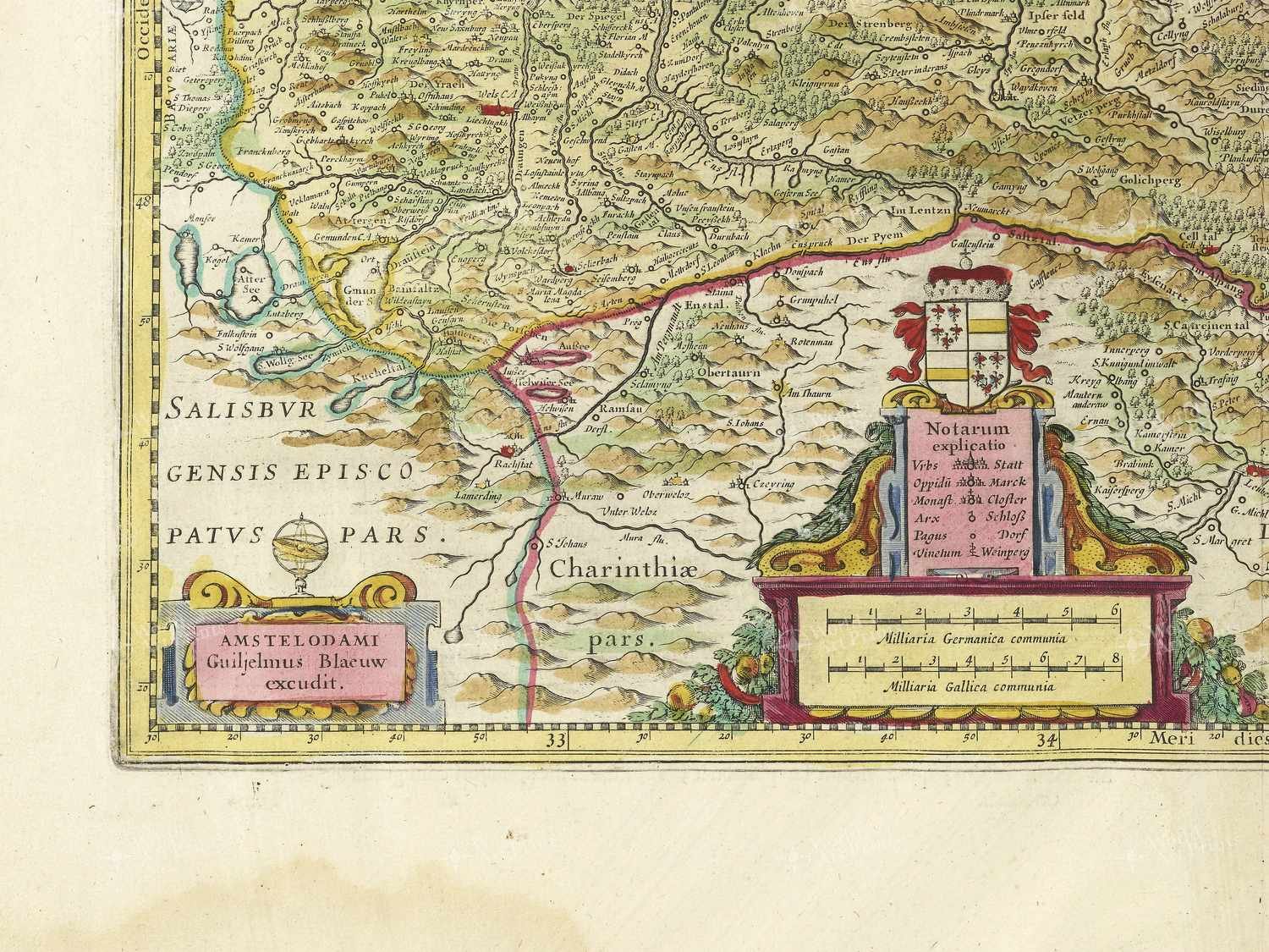 Map bottom left quadrant