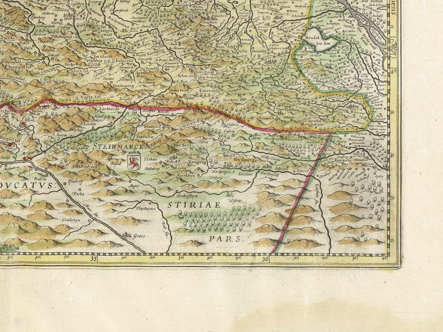 Map bottom right quadrant