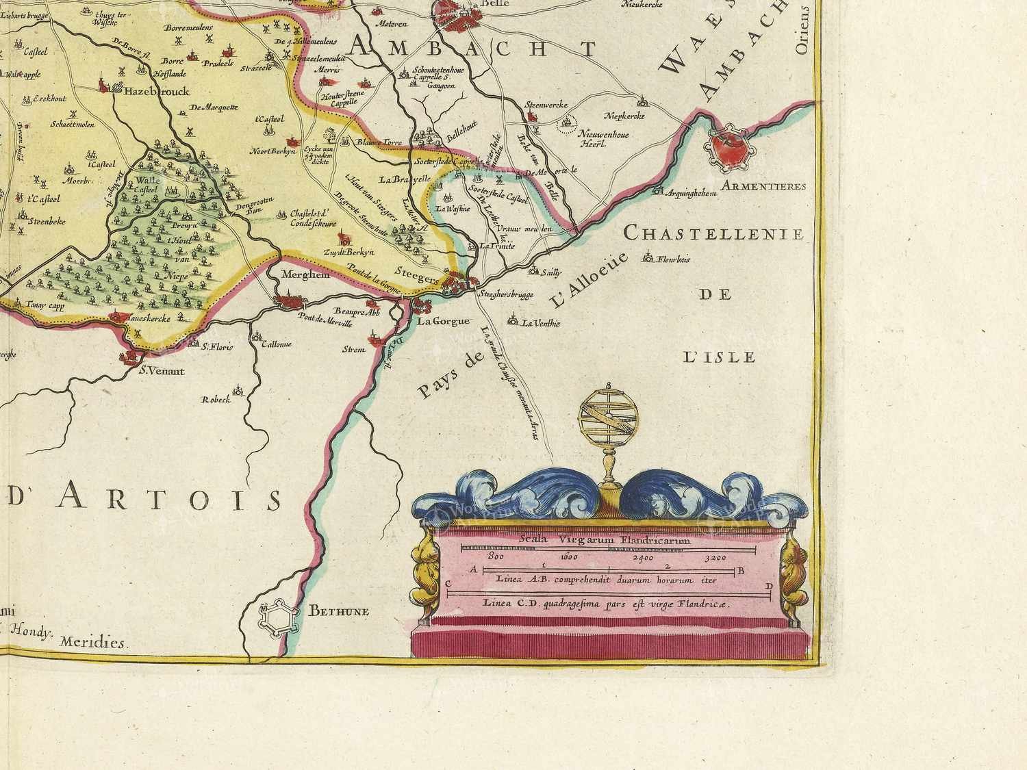 Map bottom right quadrant