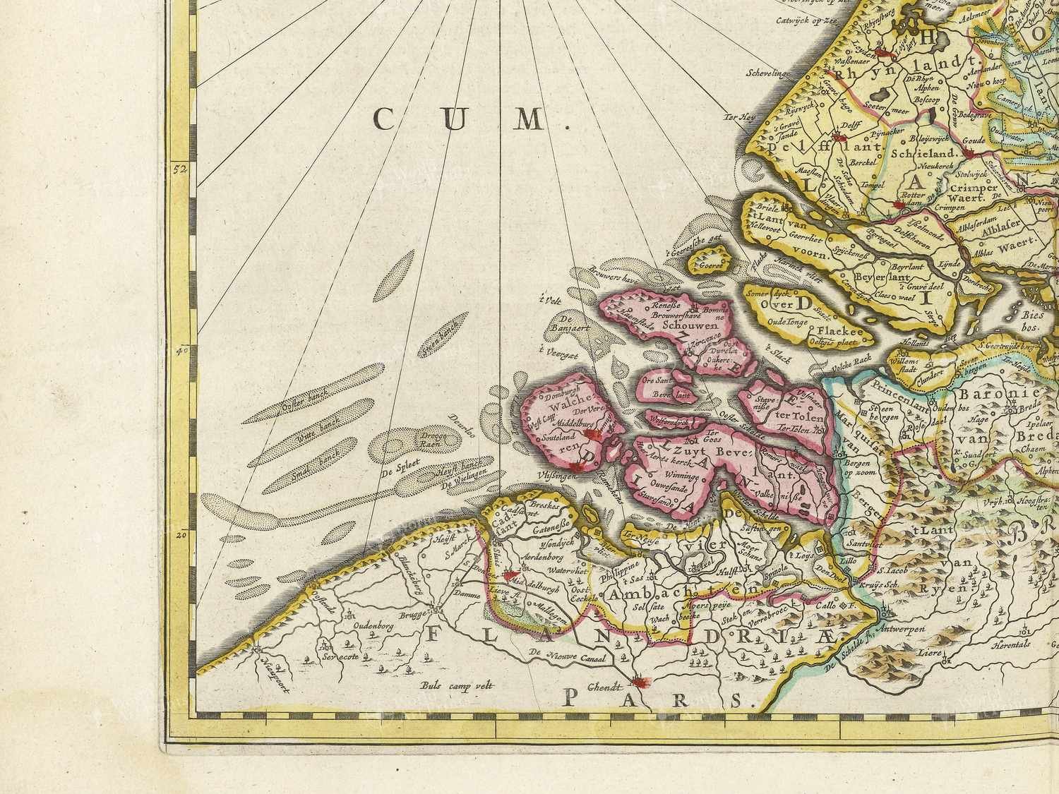 Map bottom left quadrant