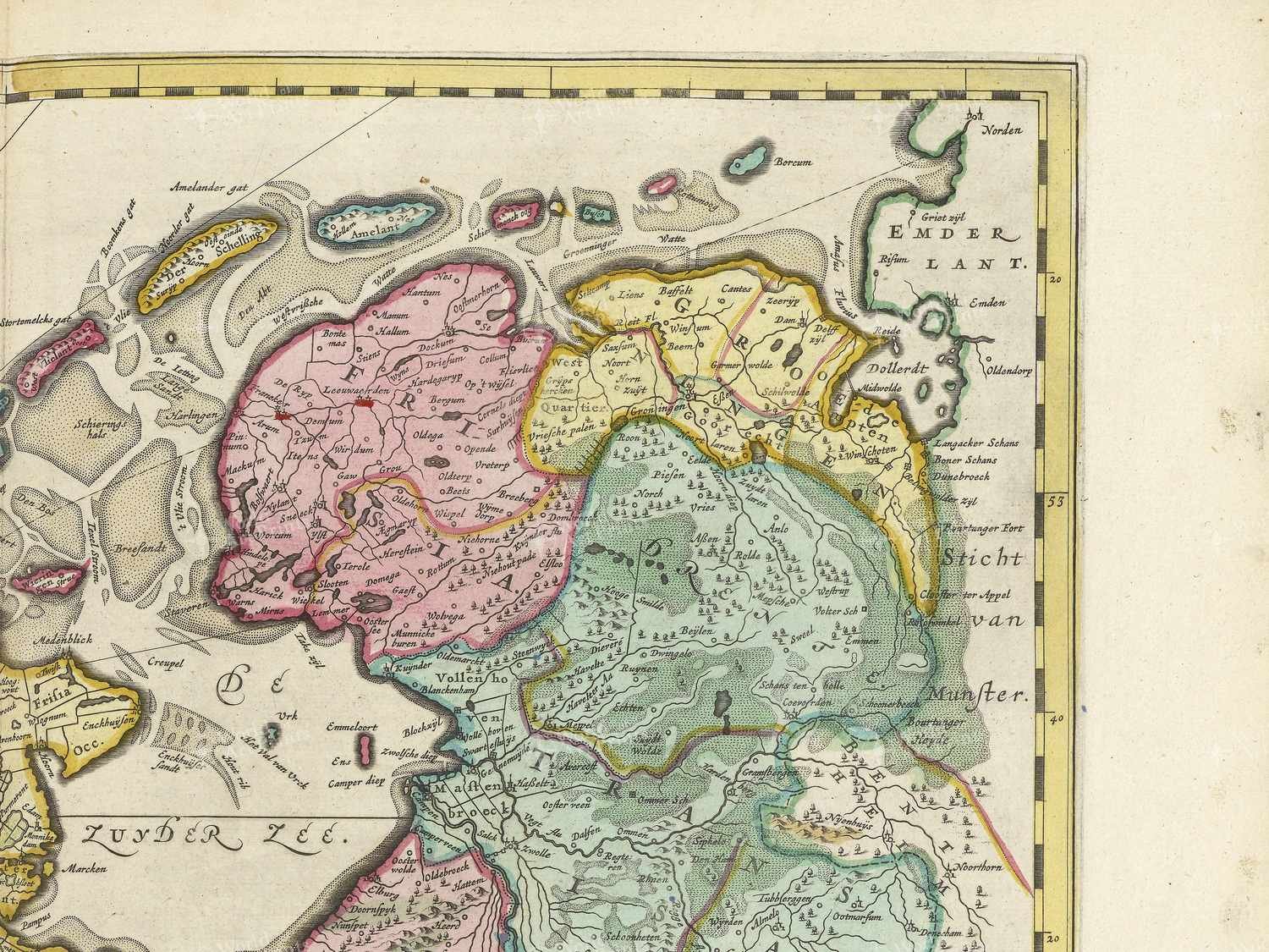 Map top right quadrant