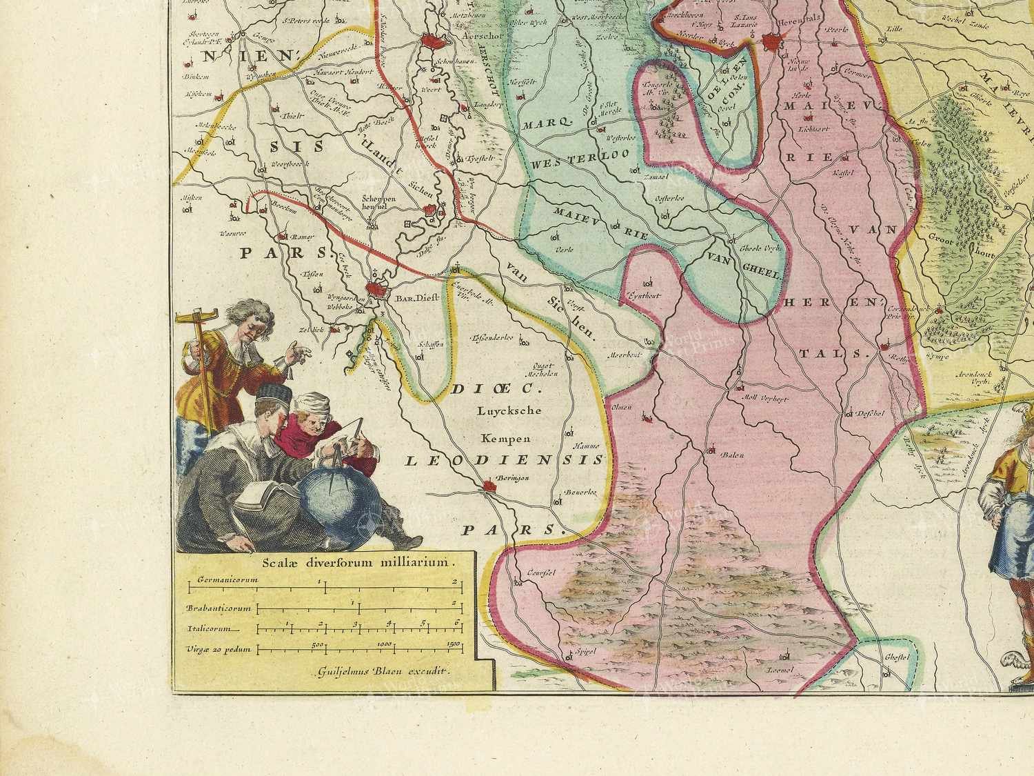 Map bottom left quadrant
