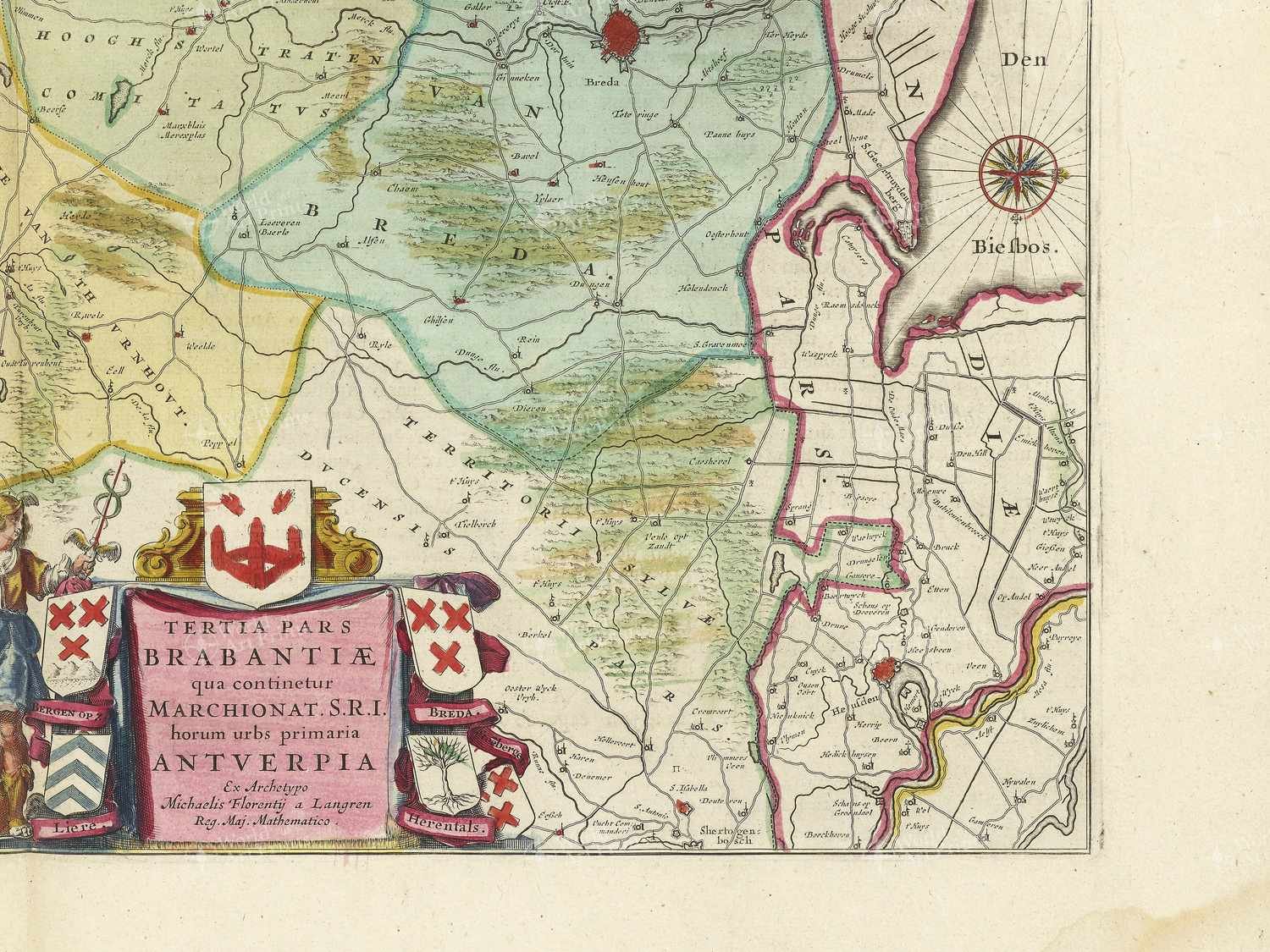 Map bottom right quadrant