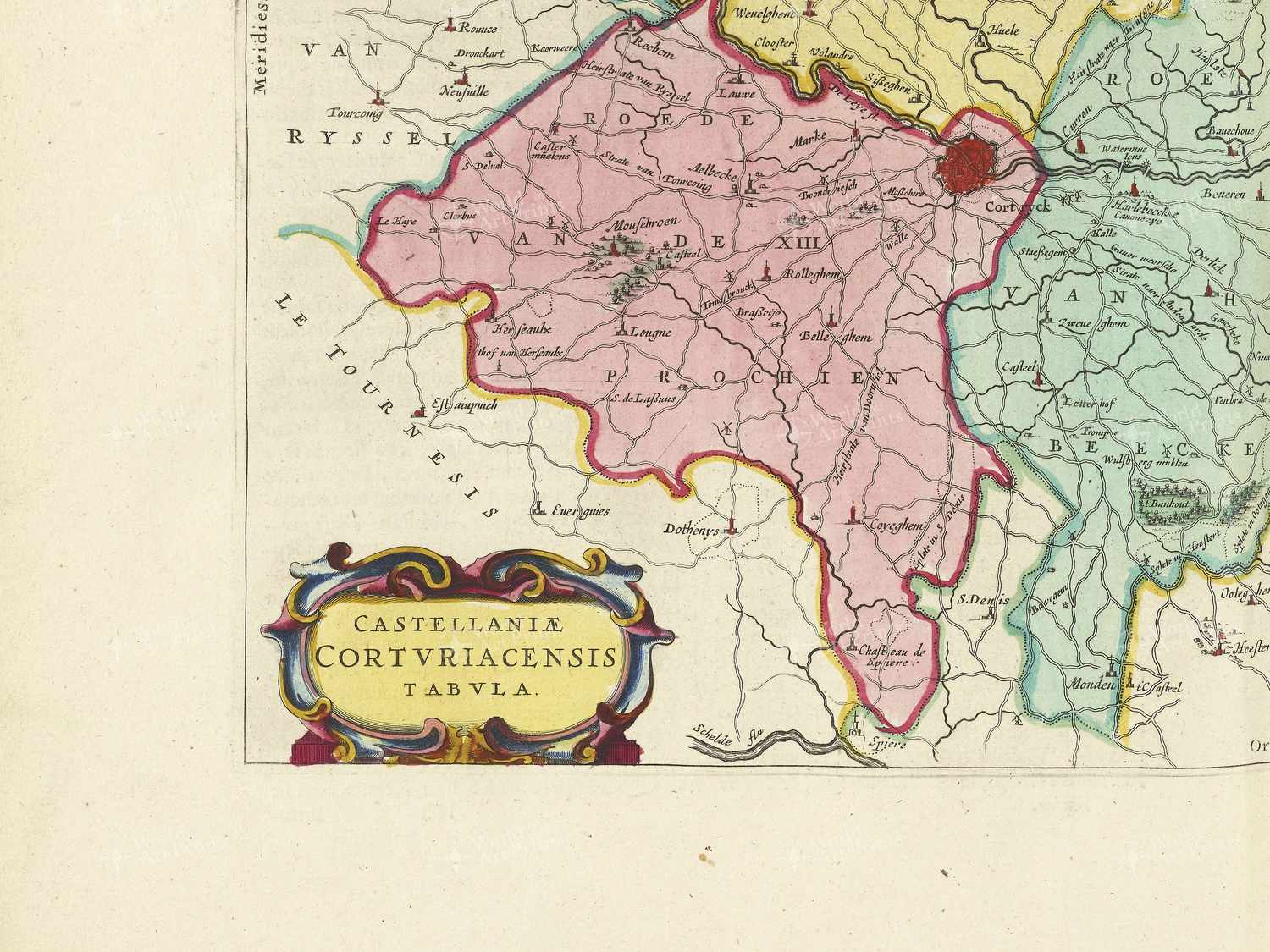 Map bottom left quadrant