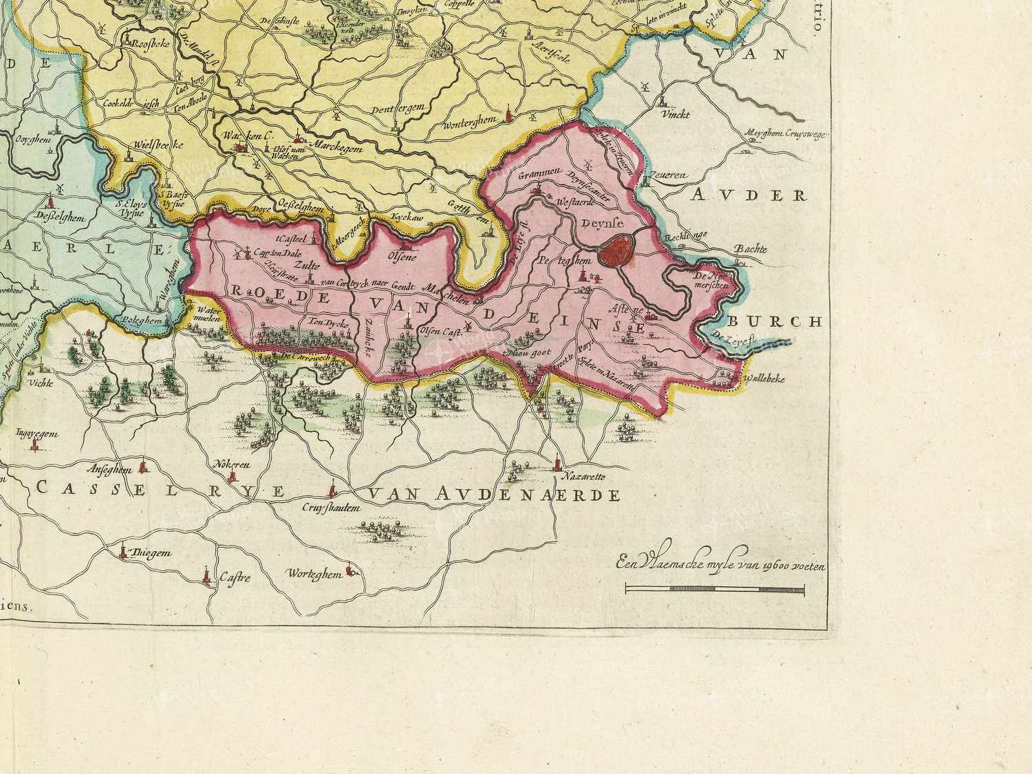 Map bottom right quadrant
