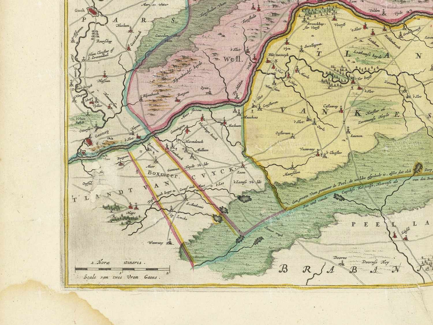 Map bottom left quadrant