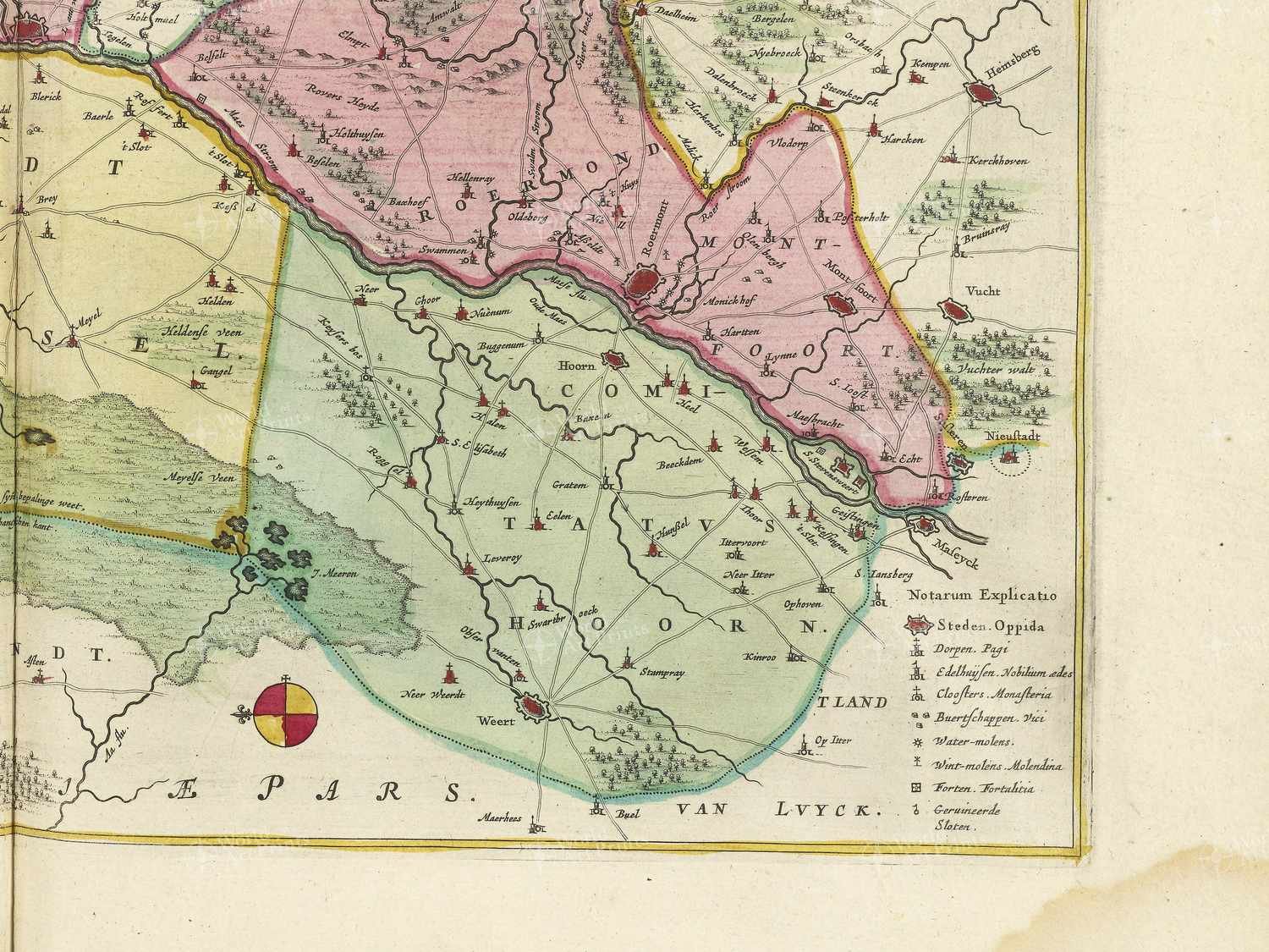 Map bottom right quadrant