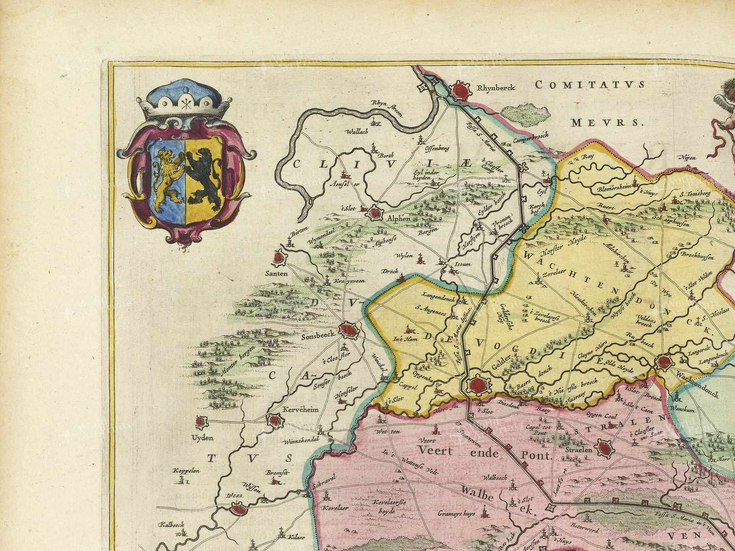 Map top left quadrant