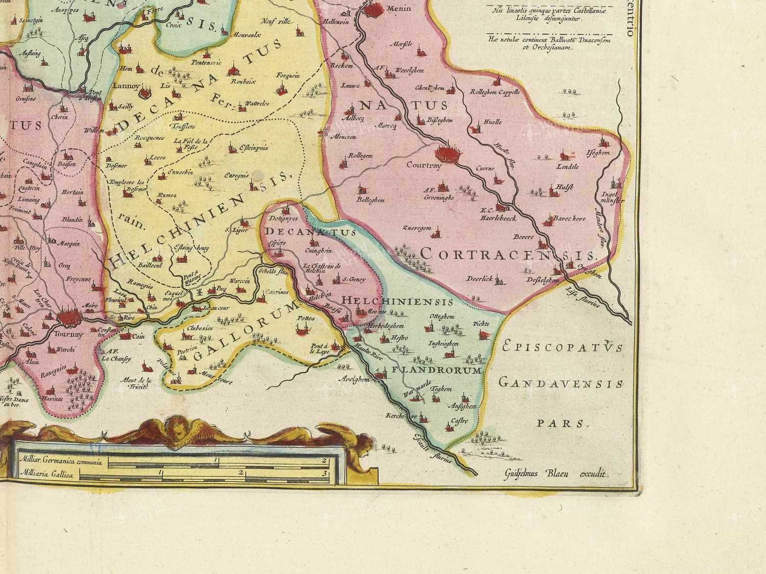 Map bottom right quadrant