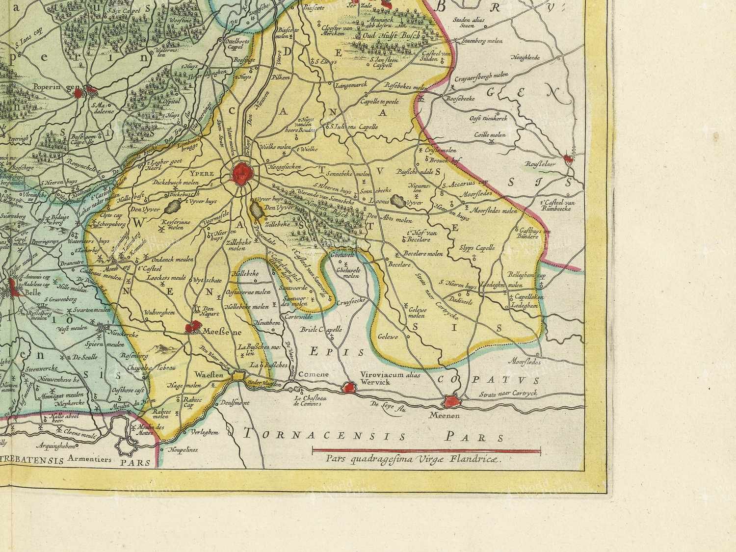 Map bottom right quadrant