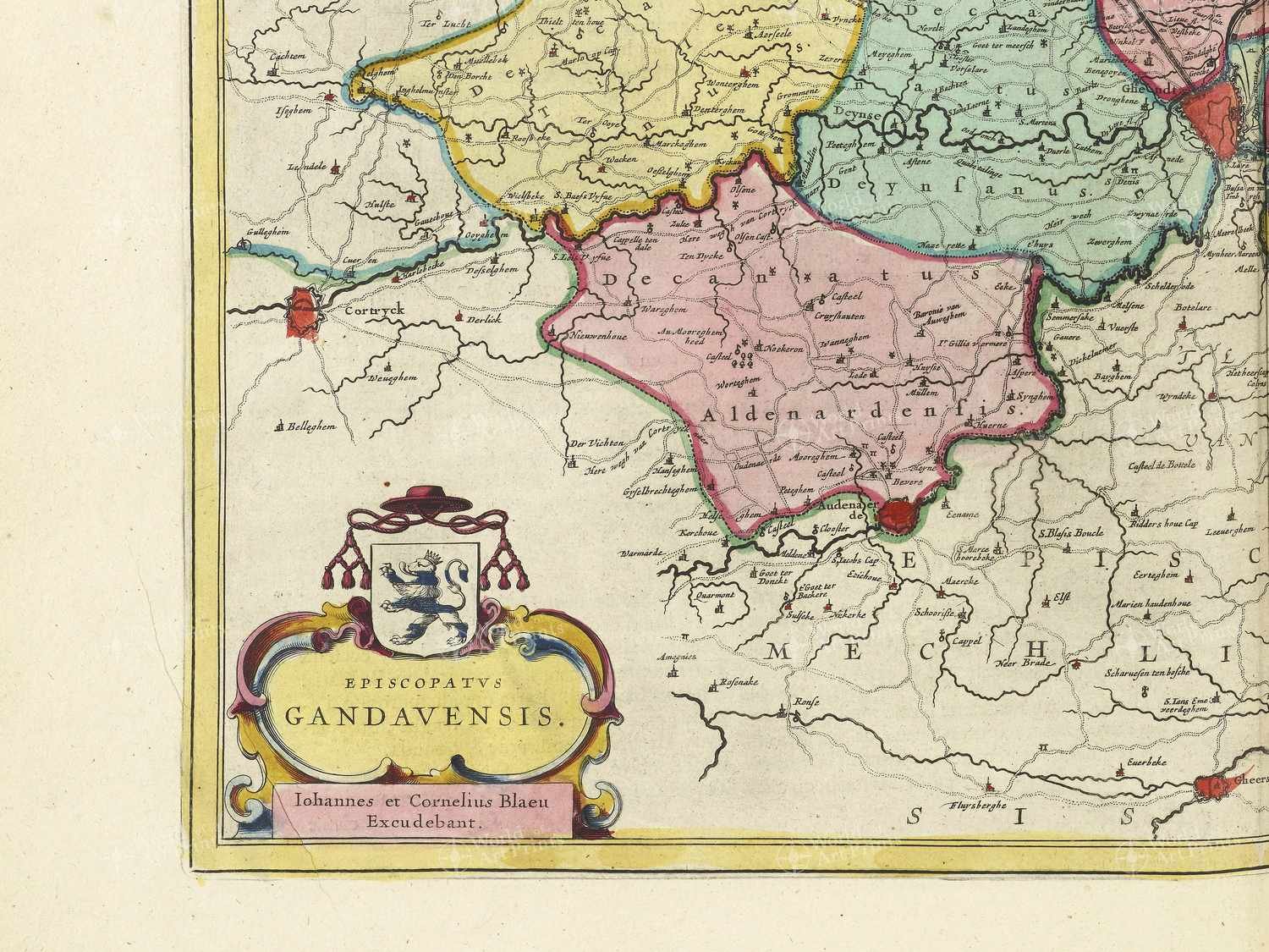 Map bottom left quadrant