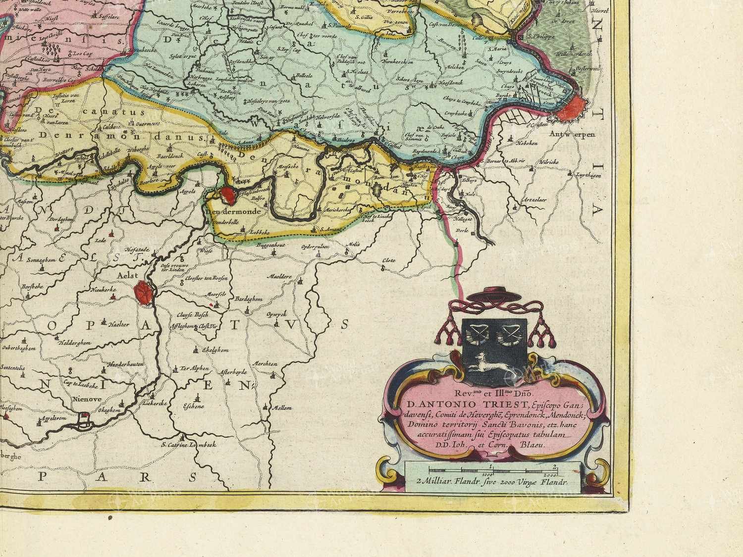 Map bottom right quadrant
