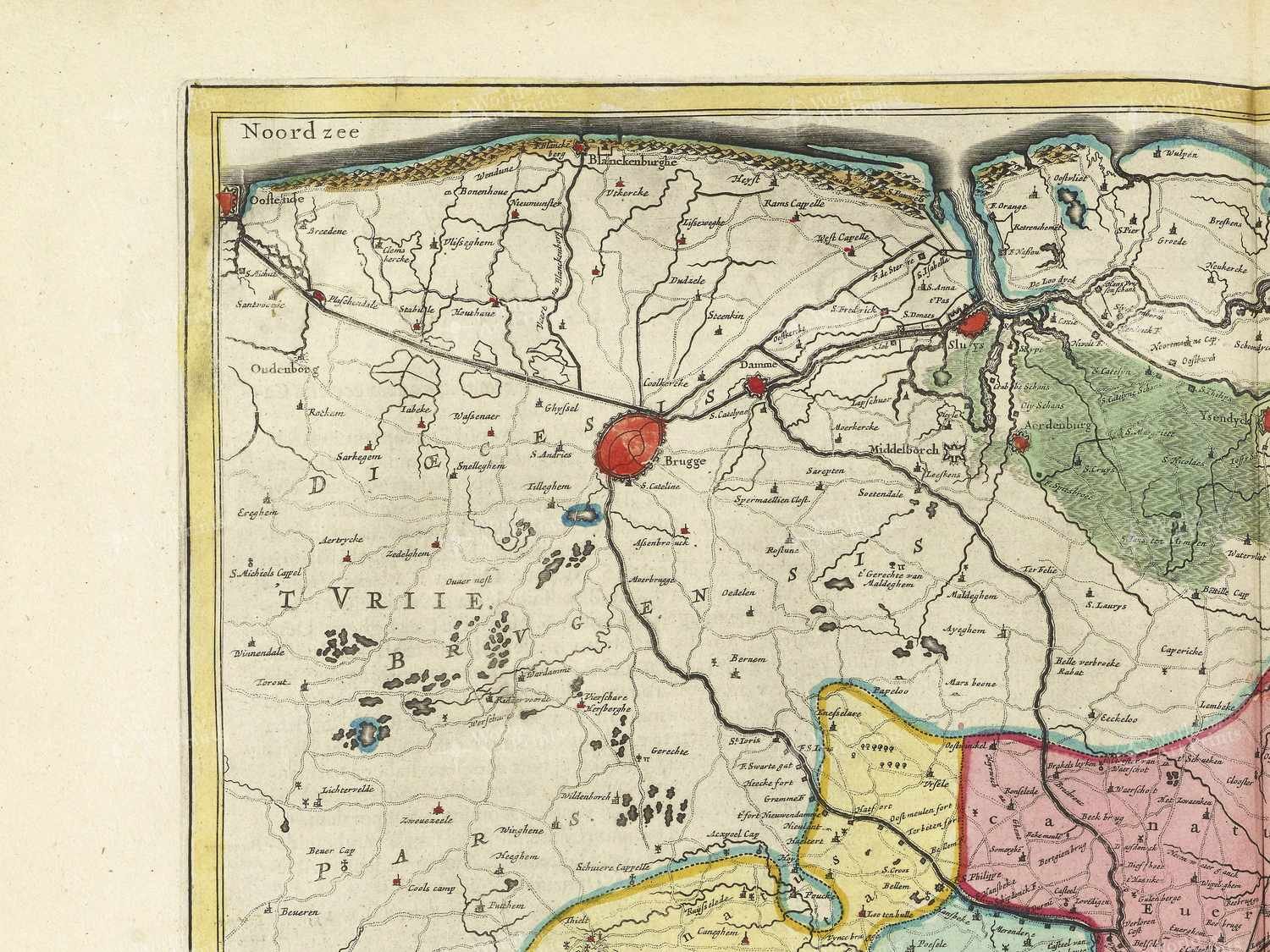 Map top left quadrant