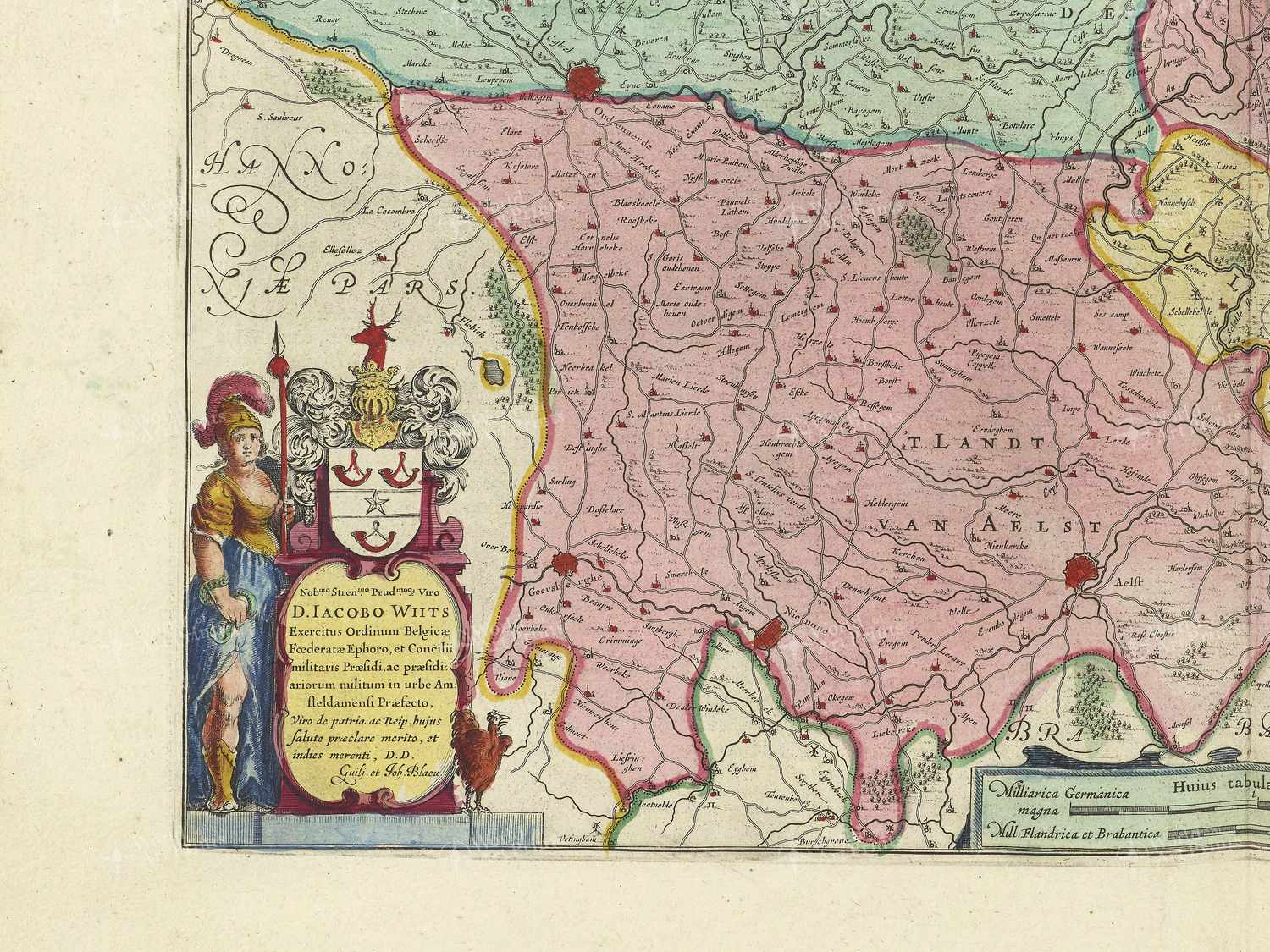 Map bottom left quadrant