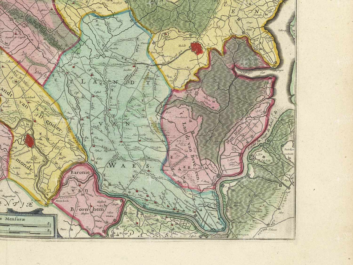 Map bottom right quadrant