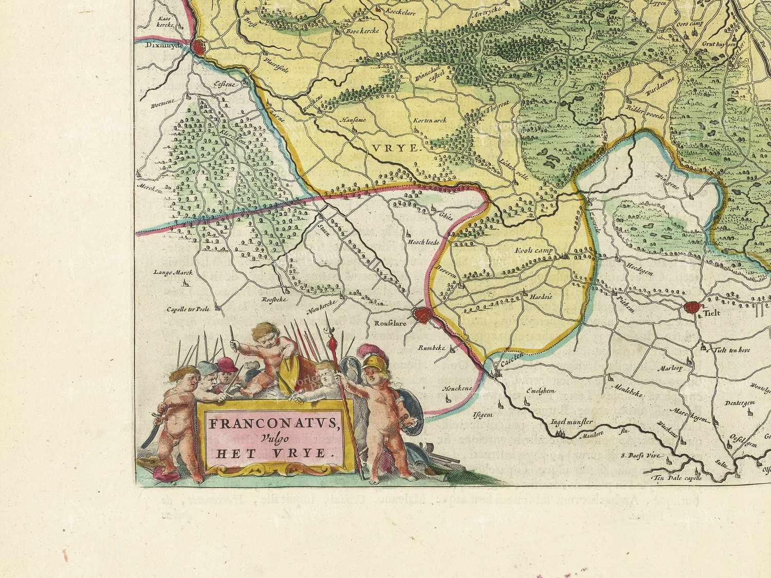 Map bottom left quadrant