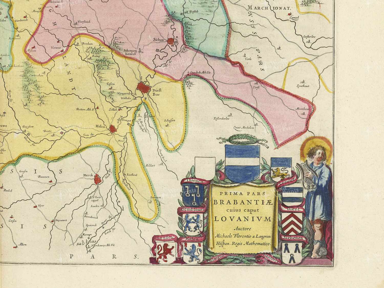 Map bottom right quadrant