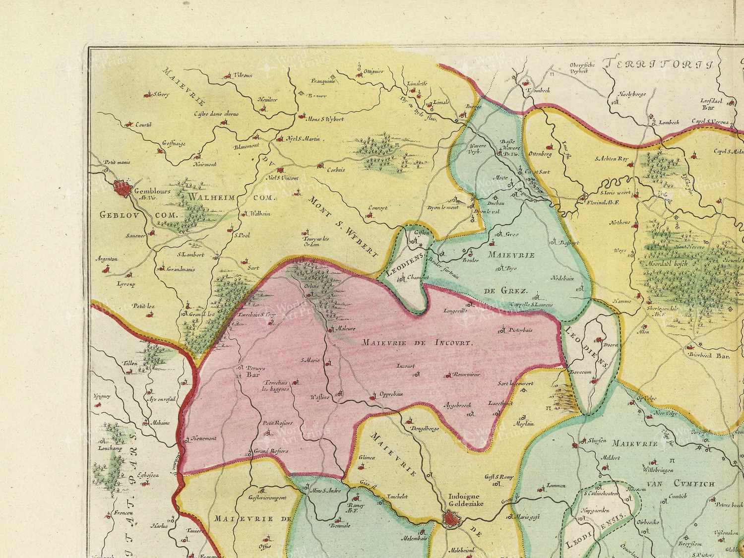 Map top left quadrant