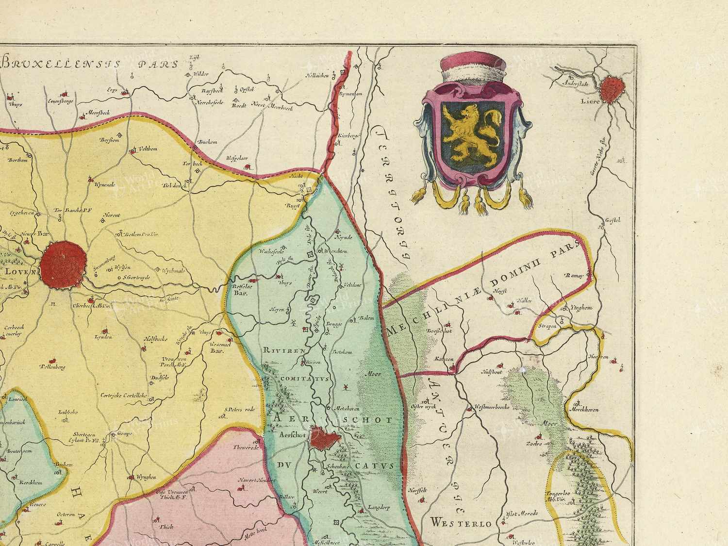 Map top right quadrant