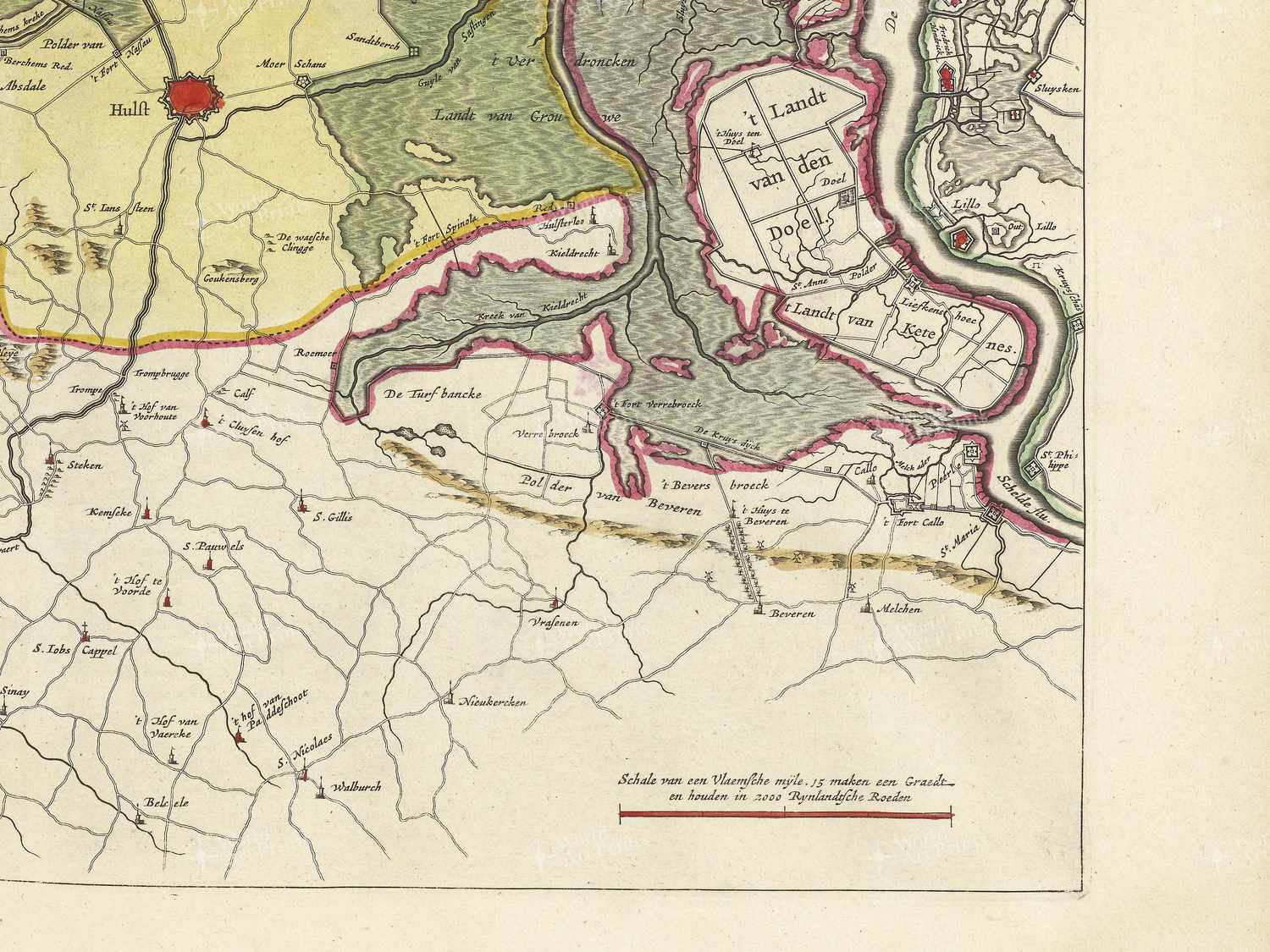 Map bottom right quadrant