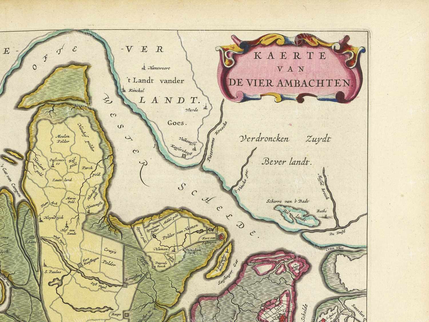 Map top right quadrant