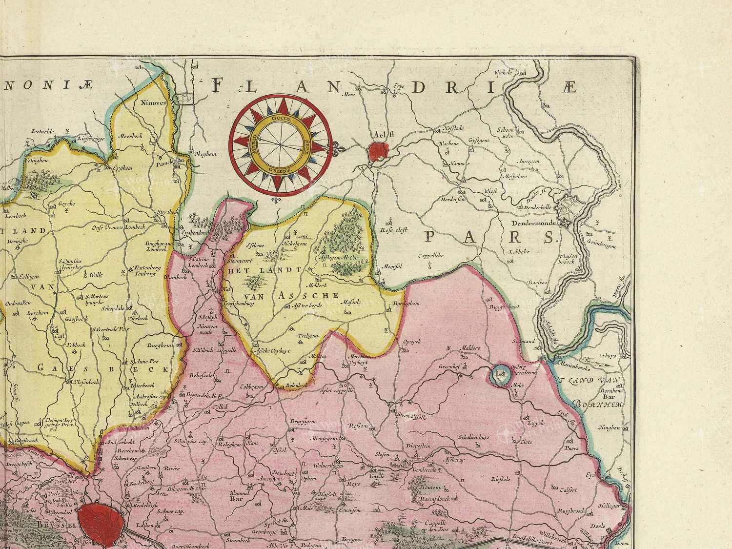Map top right quadrant