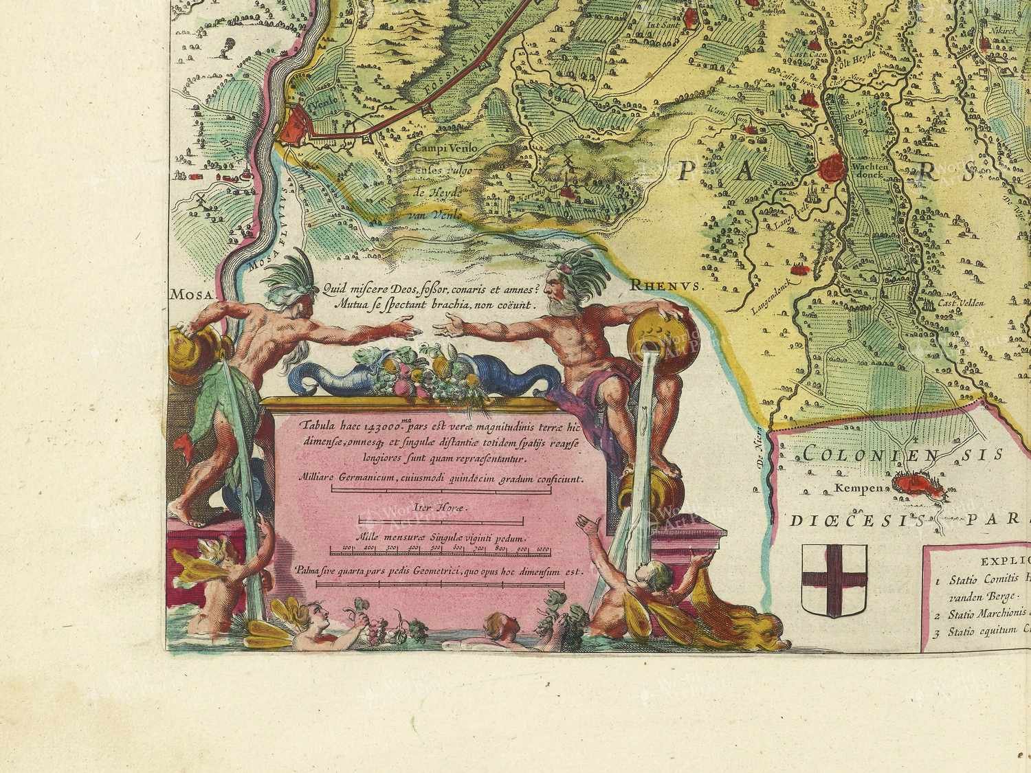 Map bottom left quadrant