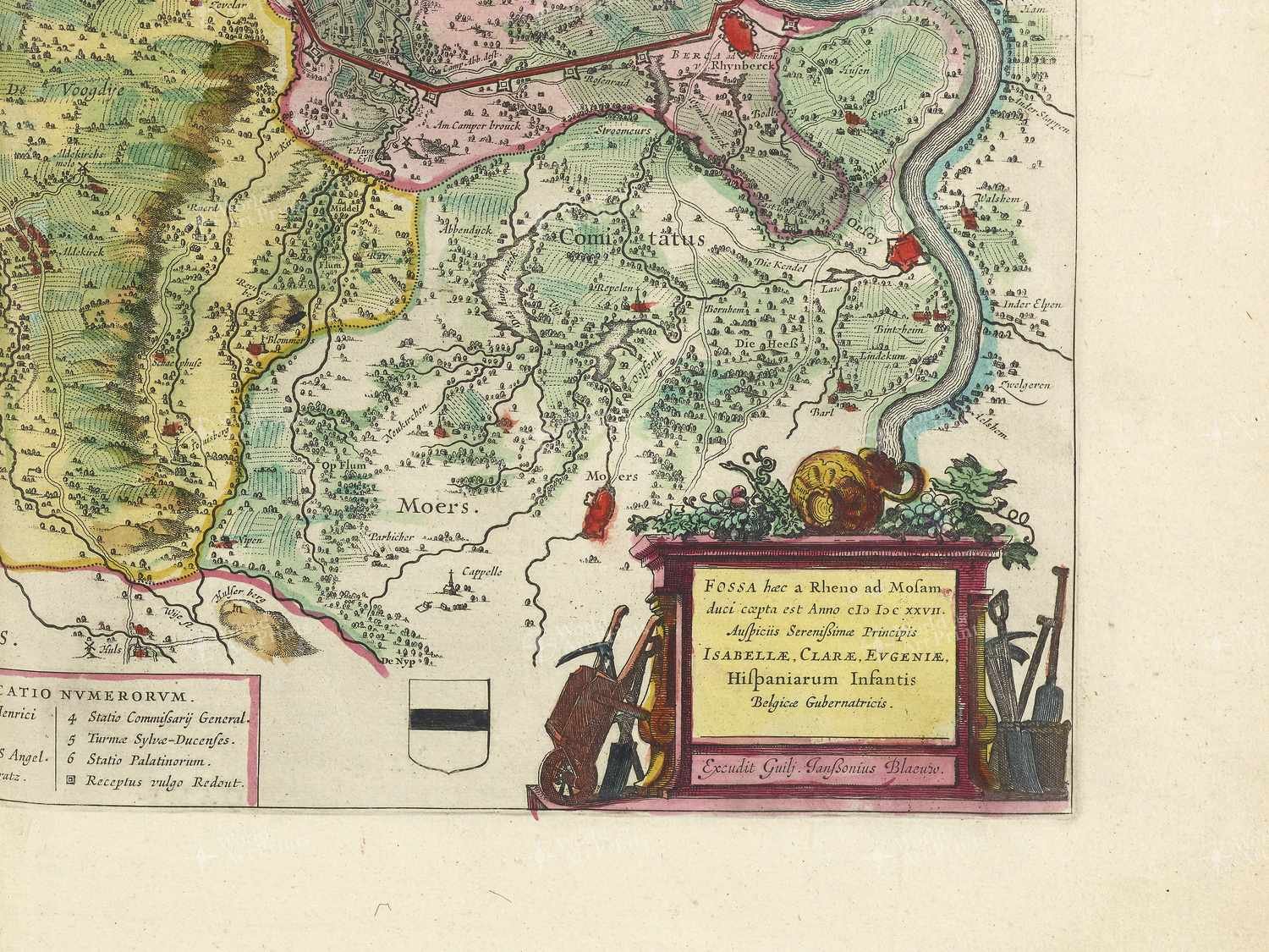 Map bottom right quadrant