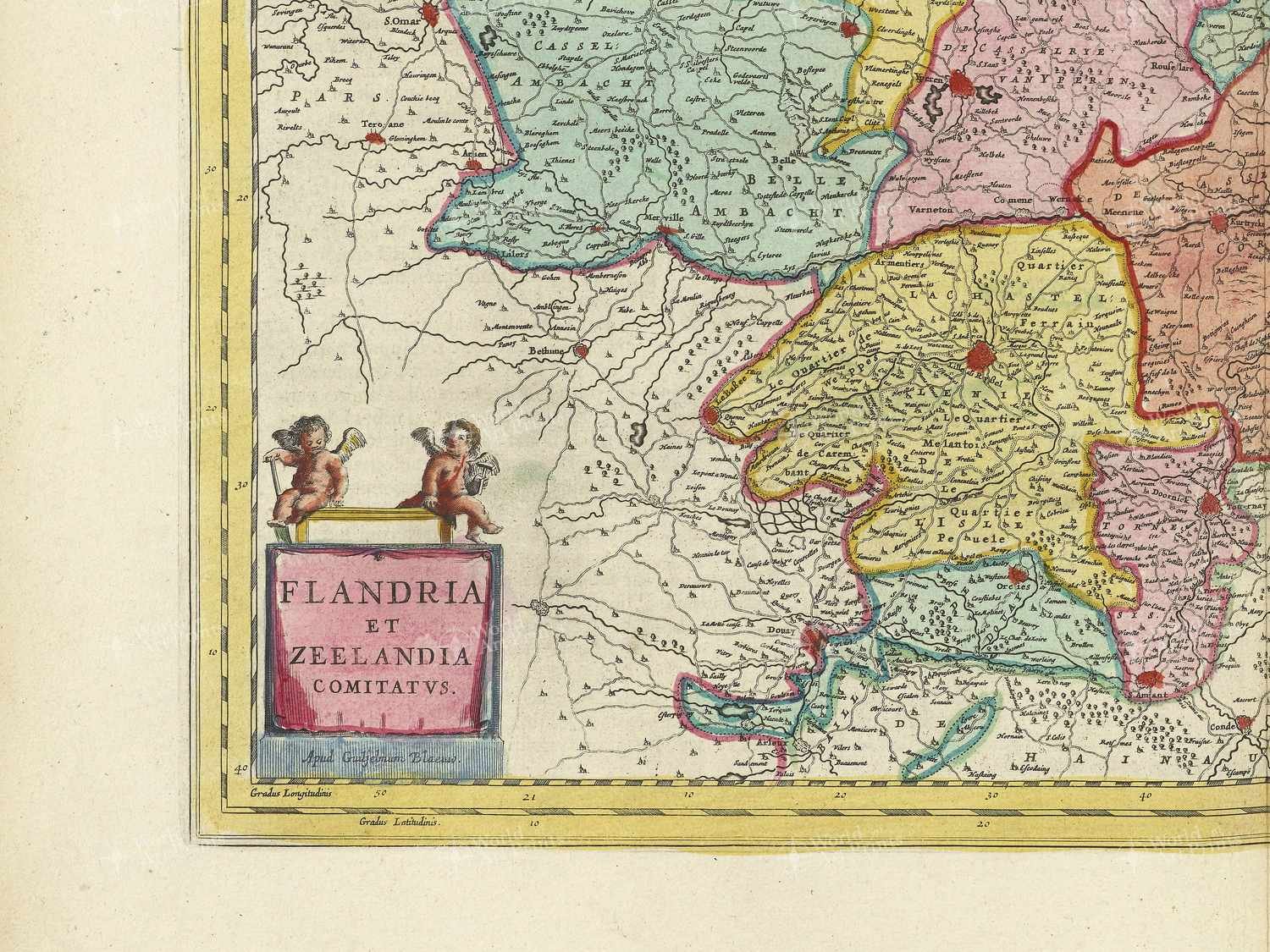 Map bottom left quadrant
