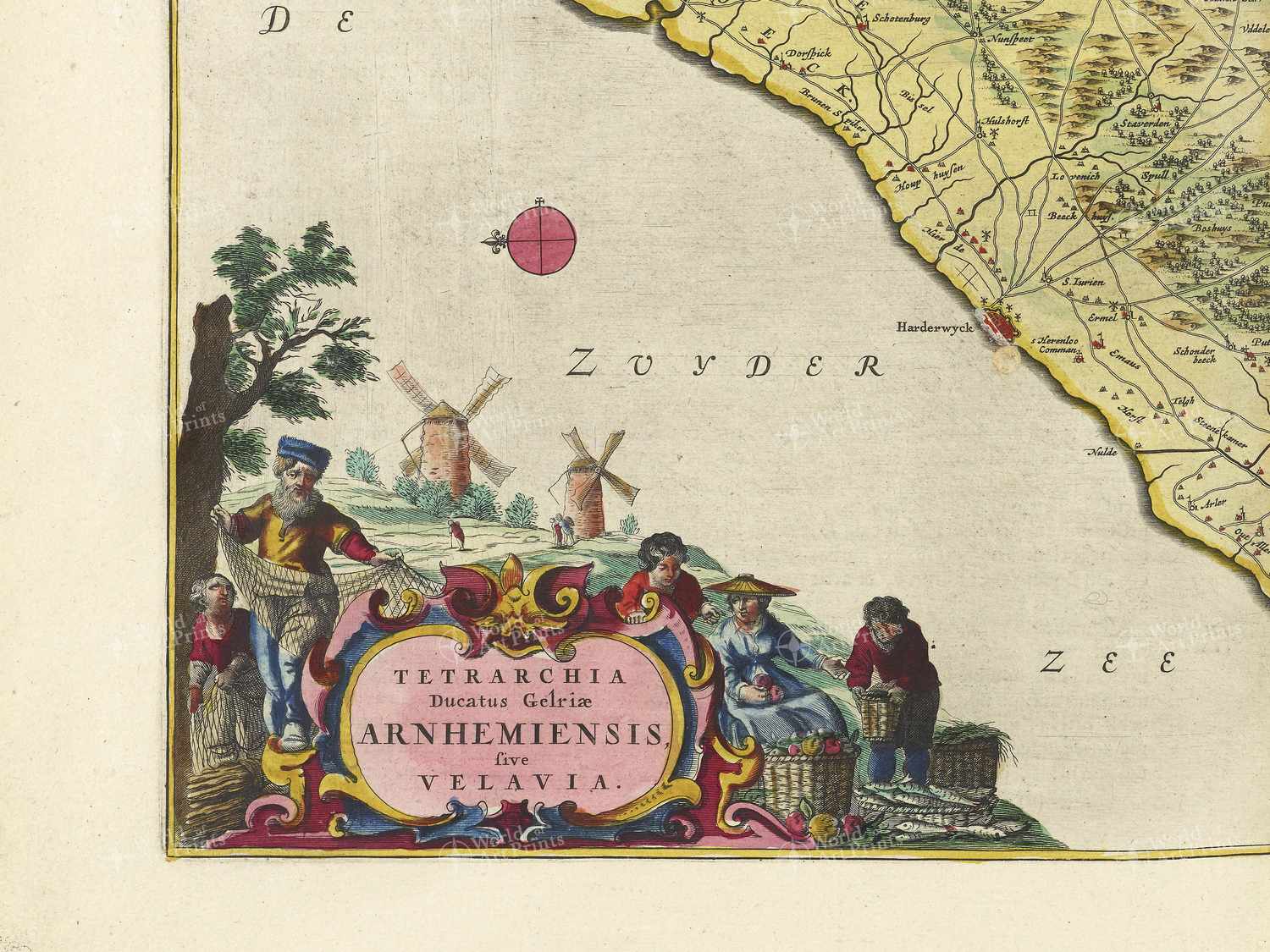 Map bottom left quadrant