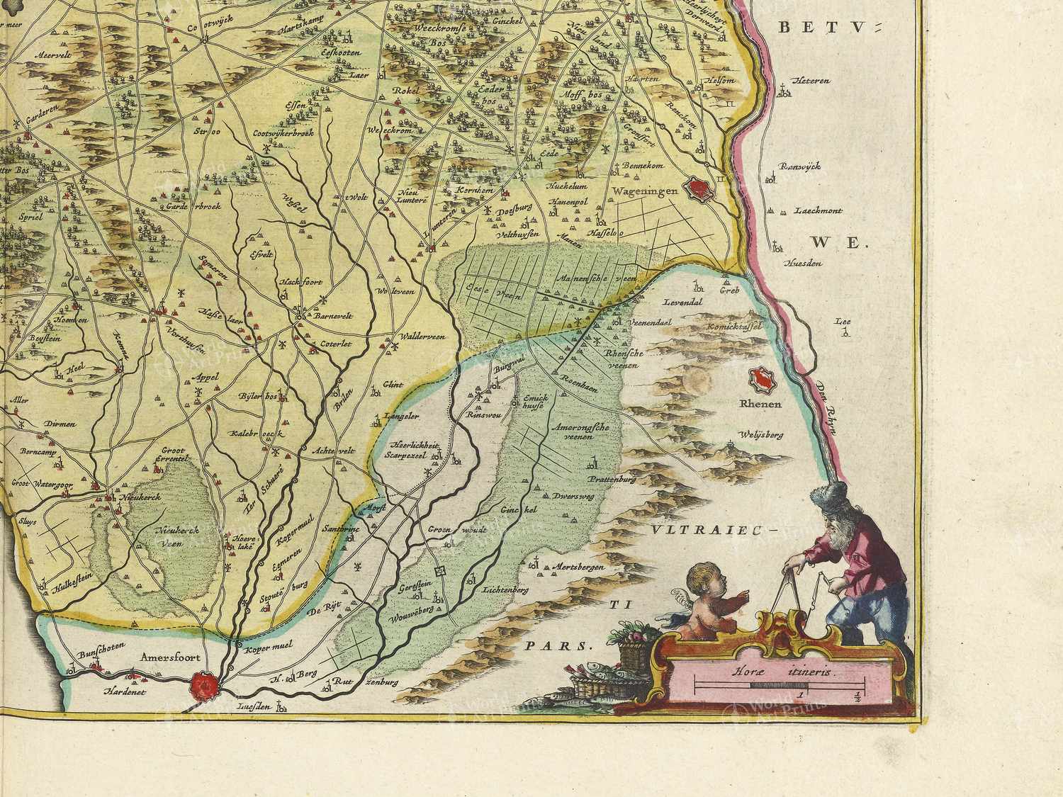 Map bottom right quadrant