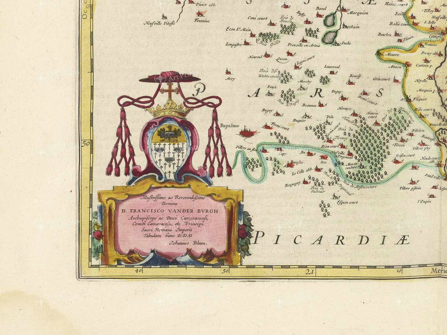 Map bottom left quadrant