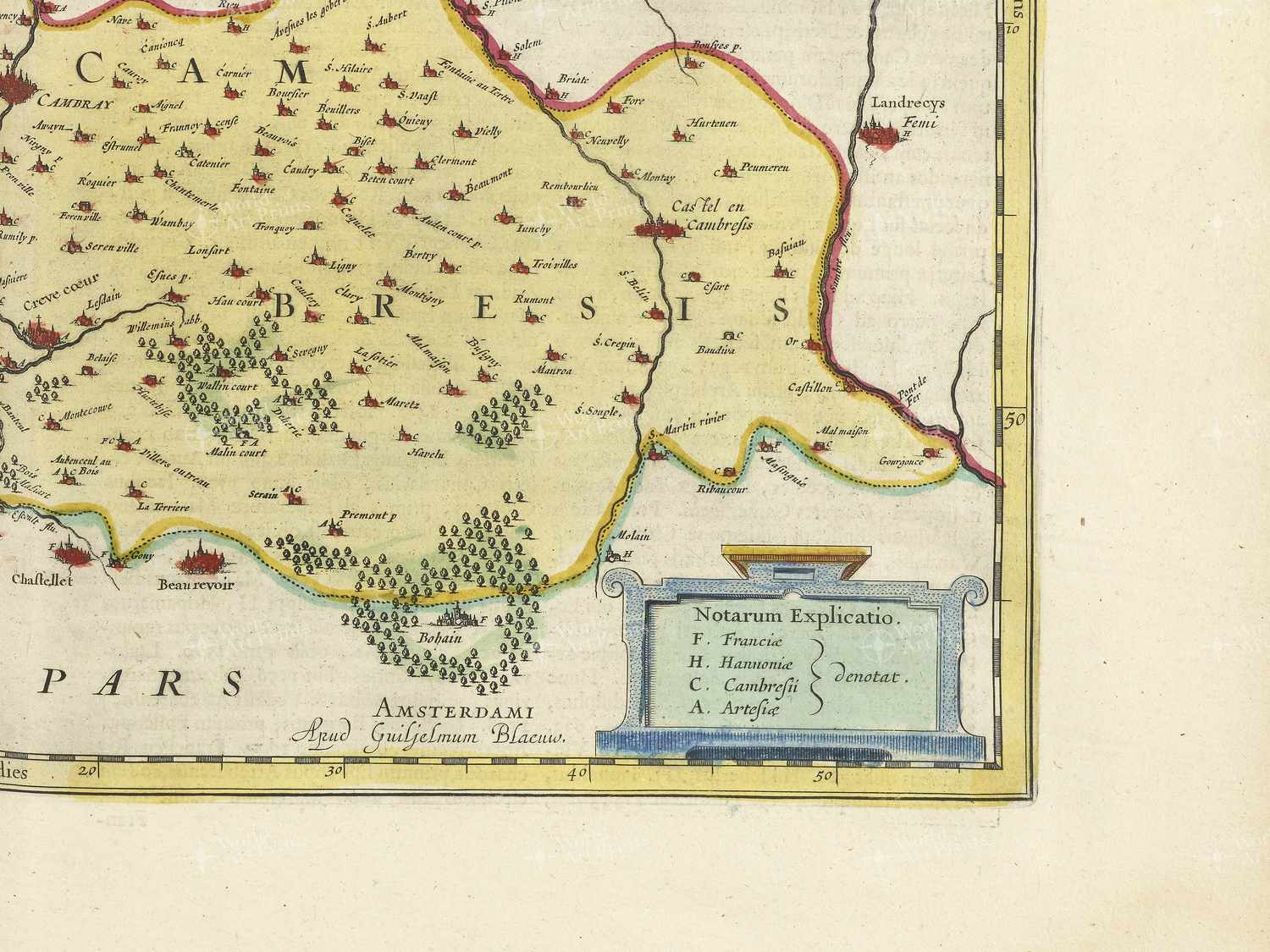 Map bottom right quadrant