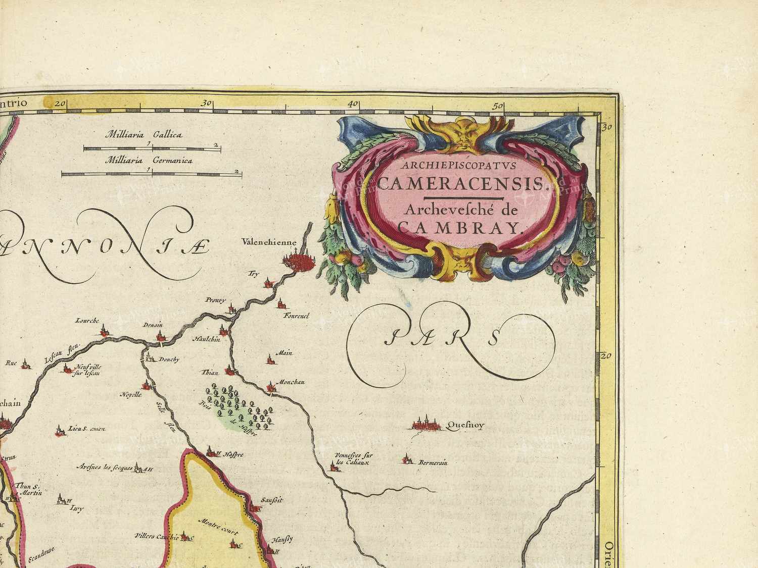 Map top right quadrant