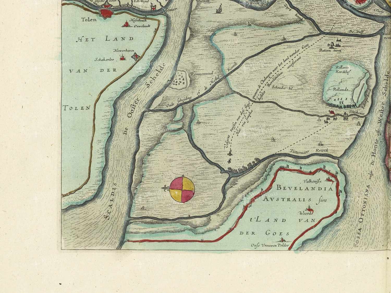 Map bottom left quadrant